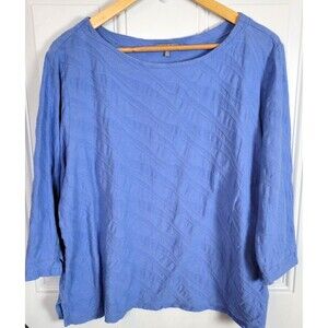 Habitat Cuff Sleeve Boat Neck Top Size XL